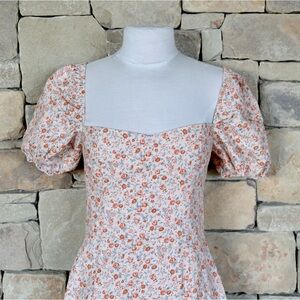 Reformation Denver Linen Dress in Fairy Print